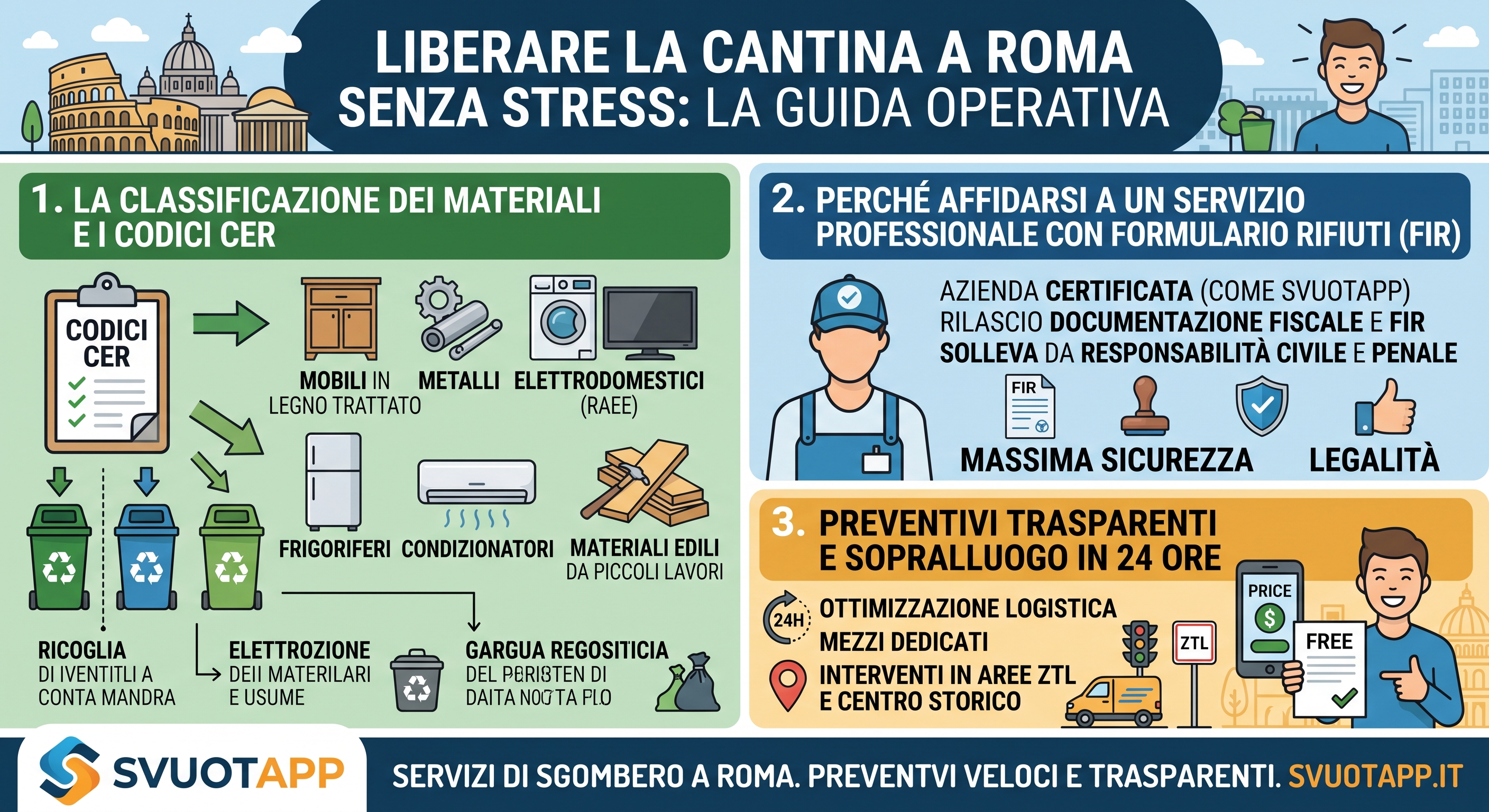Guida Completa allo Sgombero Cantine a Roma: Normative e Smaltimento RAEE 2026